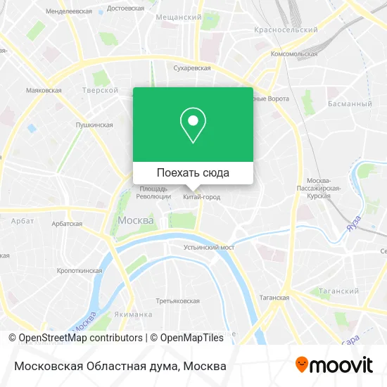 Карта Московская Областная дума