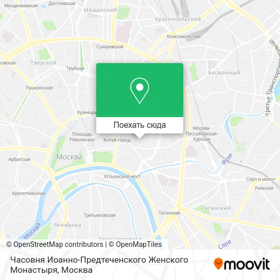 Карта Часовня Иоанно-Предтеченского Женского Монастыря