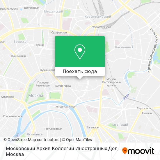 Карта Московский Архив Коллегии Иностранных Дел