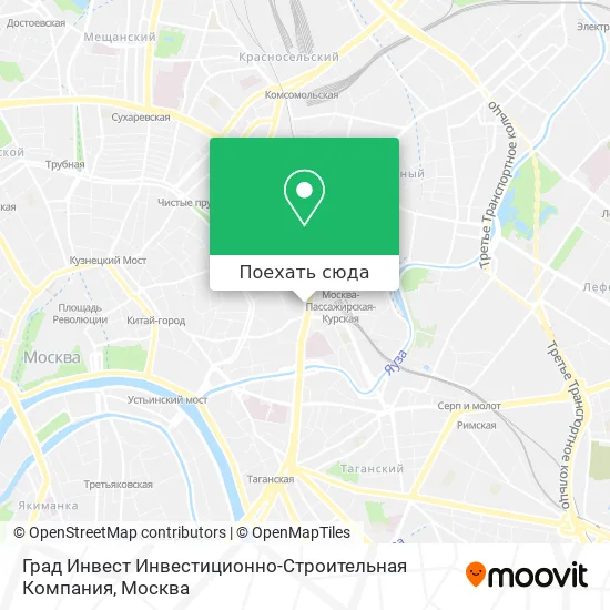 Карта Град Инвест Инвестиционно-Строительная Компания