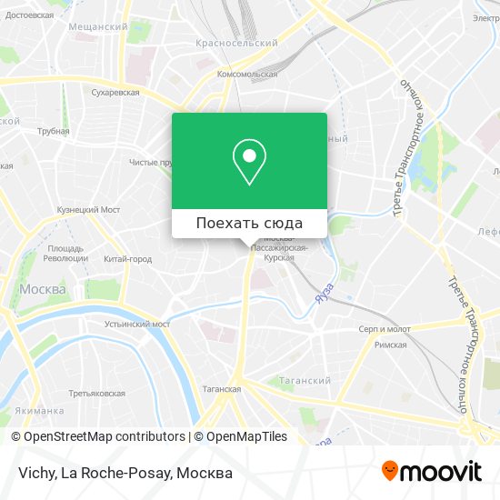 Карта Vichy, La Roche-Posay