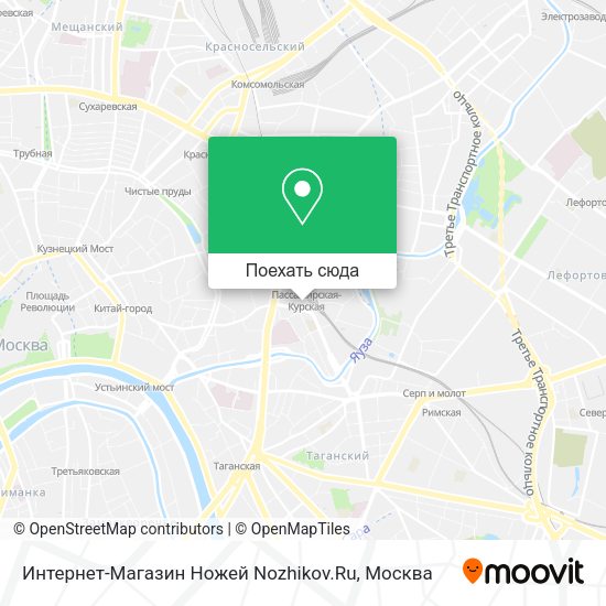 Карта Интернет-Магазин Ножей Nozhikov.Ru