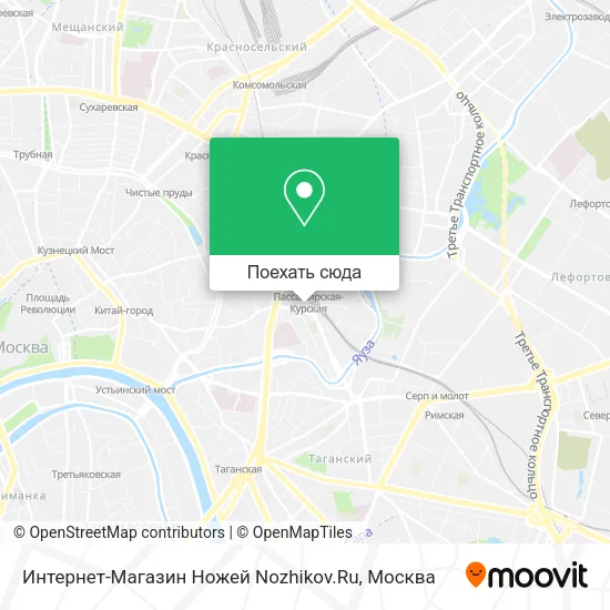 Карта Интернет-Магазин Ножей Nozhikov.Ru