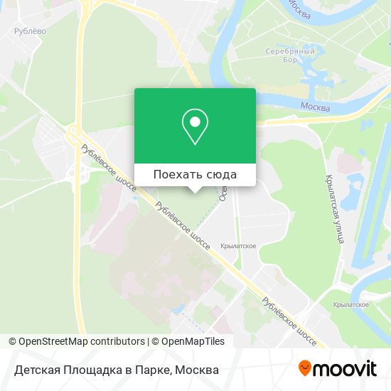 Карта Детская Площадка в Парке