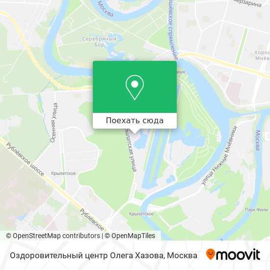 Карта Оздоровительный центр Олега Хазова