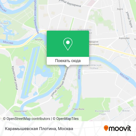 Карта Карамышевская Плотина