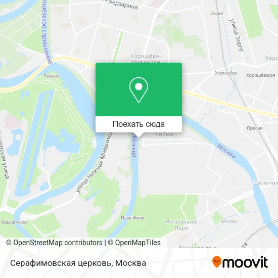 Карта Серафимовская церковь