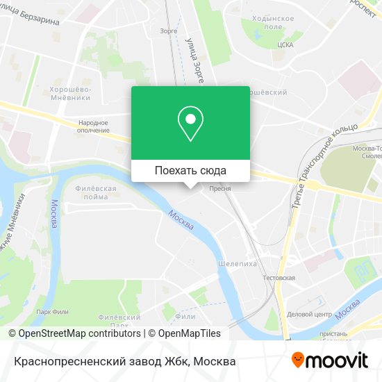 Карта Краснопресненский завод Жбк