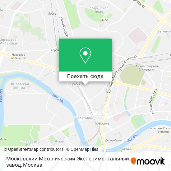 Карта Московский Механический Экспериментальный завод