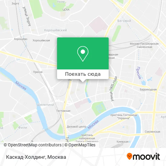 Карта Каскад-Холдинг