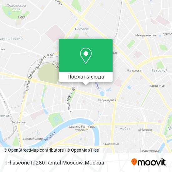 Карта Phaseone Iq280 Rental Moscow