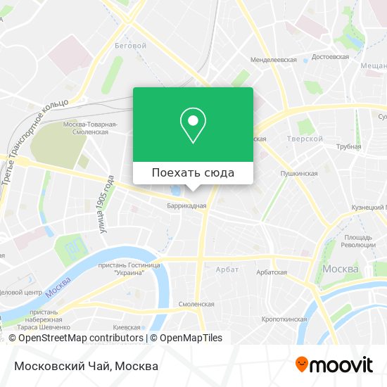 Карта Московский Чай