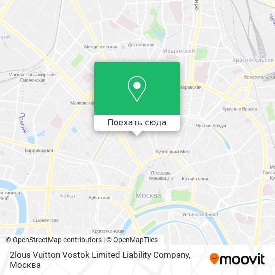 Карта 2lous Vuitton Vostok Limited Liability Company