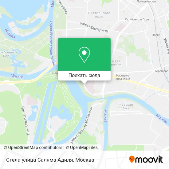 Карта Стела улица Саляма Адиля