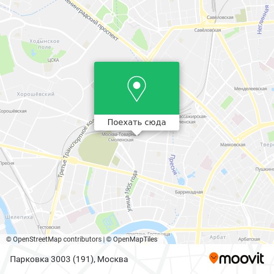 Карта парковок пресненского района москвы