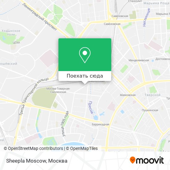 Карта Sheepla Moscow
