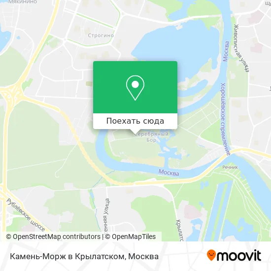 Карта Камень-Морж в Крылатском