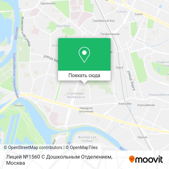 Карта Лицей №1560 С Дошкольным Отделением