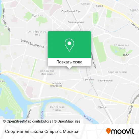 Карта Спортивная школа Спартак
