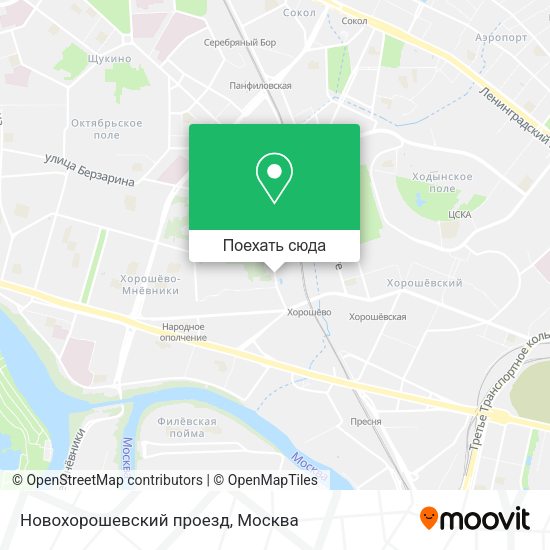 Карта Новохорошевский проезд