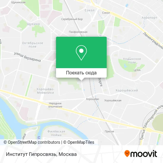 Карта Институт Гипросвязь