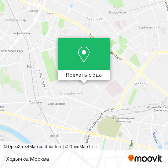 Карта Ходынка