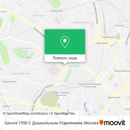 Карта Школа 1550 С Дошкольным Отделением