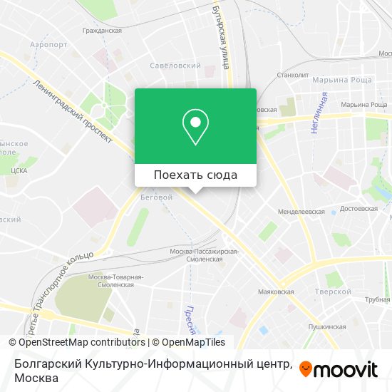 Карта Болгарский Культурно-Информационный центр