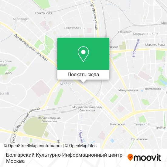 Карта Болгарский Культурно-Информационный центр