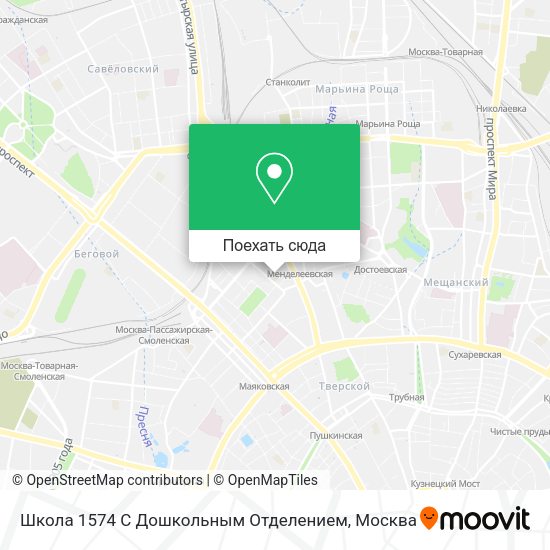 Карта Школа 1574 С Дошкольным Отделением