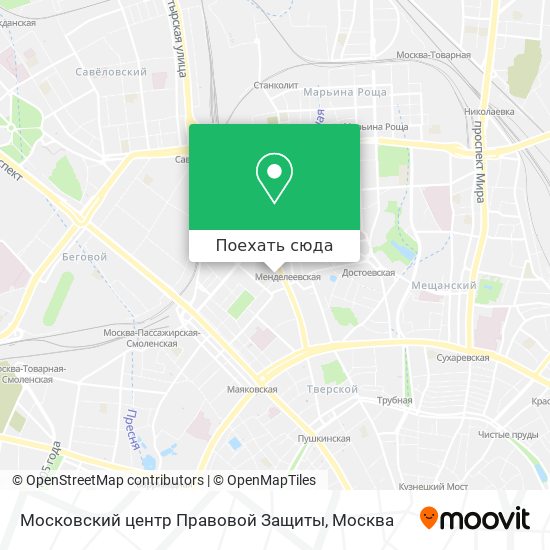 Карта Московский центр Правовой Защиты