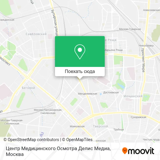 Карта Центр Медицинского Осмотра Делис Медиа