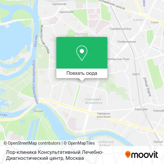Карта Лор-клиника Консультативный Лечебно-Диагностический центр