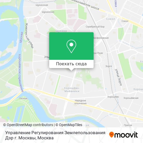 Карта Управление Регулирования Землепользования Дзр г. Москвы