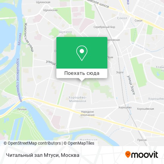 Карта Читальный зал Мтуси
