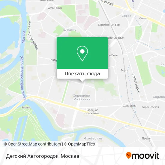 Карта Детский Автогородок