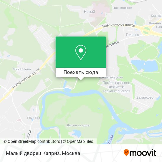 Карта Малый дворец Каприз