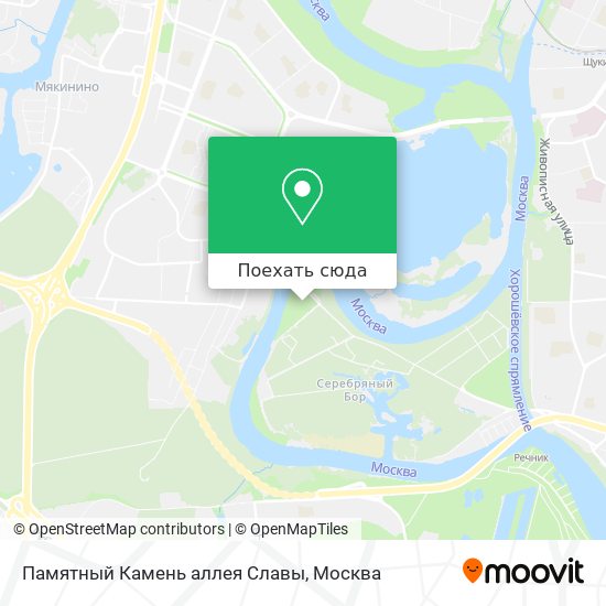 Карта Памятный Камень аллея Славы