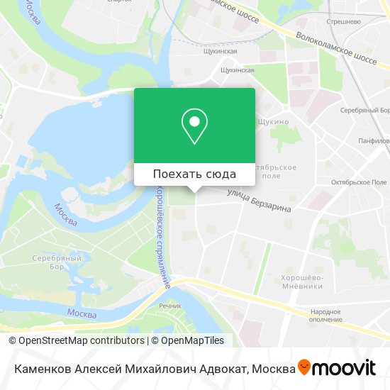 Карта Каменков Алексей Михайлович Адвокат