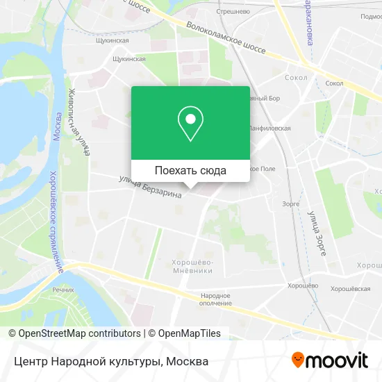 Карта Центр Народной культуры