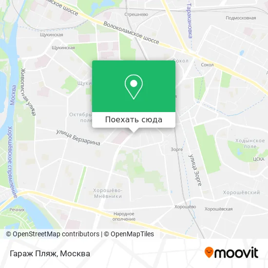 Карта Гараж Пляж