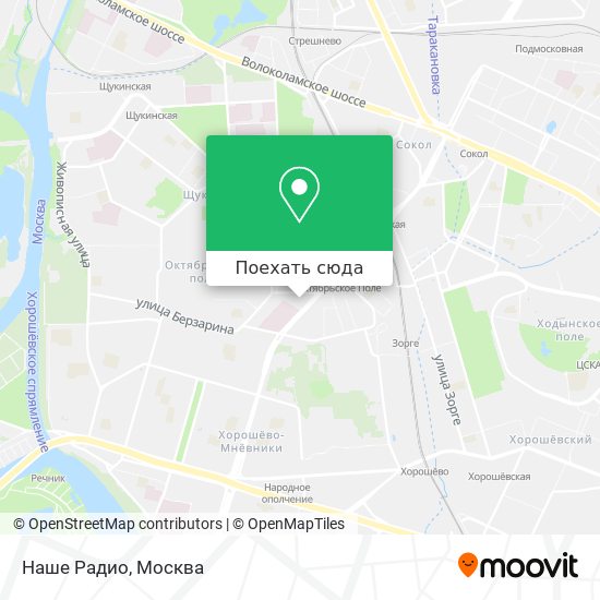 Карта Наше Радио