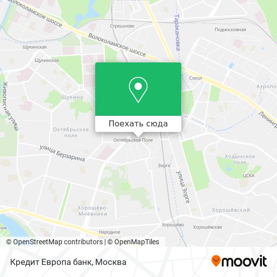 Карта Кредит Европа банк