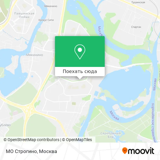 Карта МО Строгино