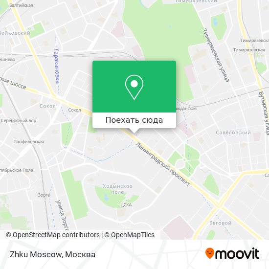 Карта Zhku Moscow