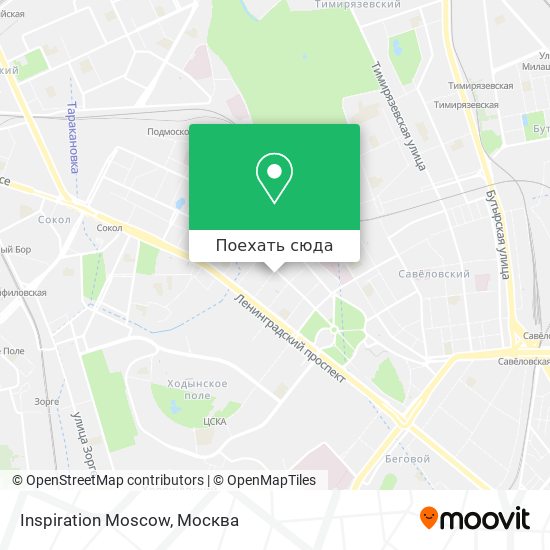 Карта Inspiration Moscow