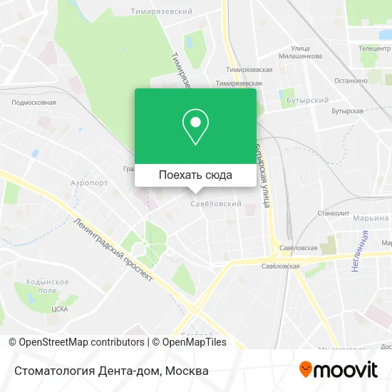 Карта Стоматология Дента-дом