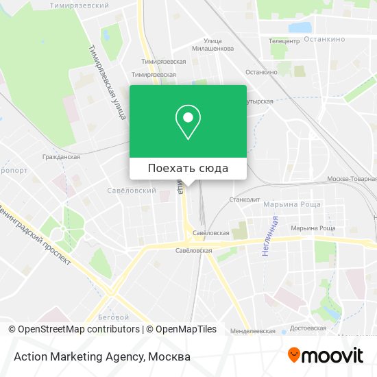 Карта Action Marketing Agency