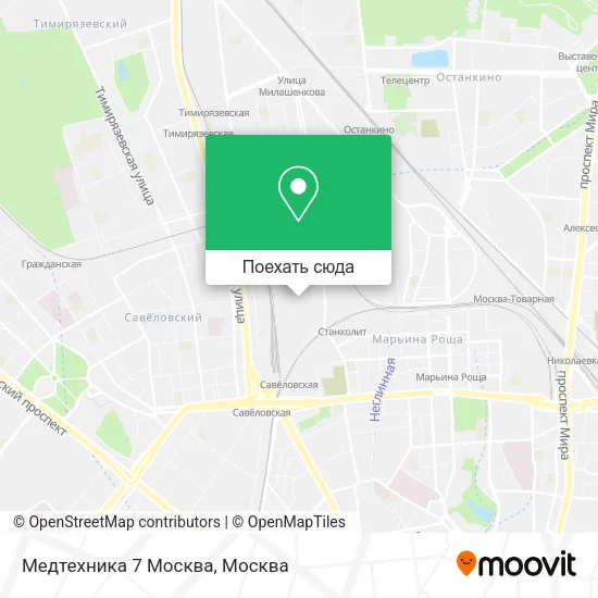 Карта Медтехника 7 Москва