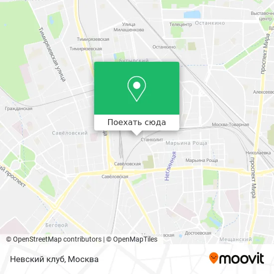 Карта Невский клуб